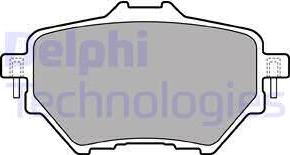 Delphi LP2505 - Тормозные колодки, дисковые, комплект avtokuzovplus.com.ua