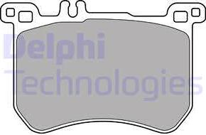 Delphi LP2507 - Тормозные колодки, дисковые, комплект avtokuzovplus.com.ua