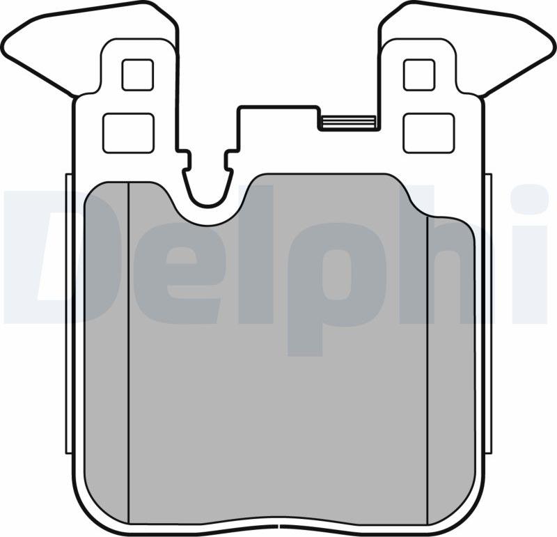 Delphi LP2660-17B1 - Тормозные колодки, дисковые, комплект autodnr.net