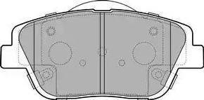 Koreastar KBPK-110 - Тормозные колодки, дисковые, комплект avtokuzovplus.com.ua