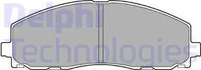 Delphi LP2694 - Гальмівні колодки, дискові гальма autocars.com.ua