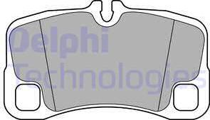 Delphi LP2696 - Гальмівні колодки, дискові гальма autocars.com.ua