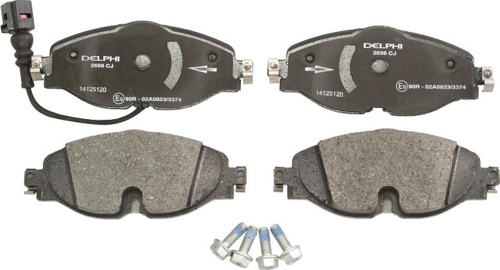 Delphi LP2698 - Гальмівні колодки, дискові гальма autocars.com.ua