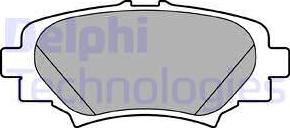 Delphi LP2702 - Гальмівні колодки, дискові гальма autocars.com.ua