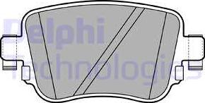 Delphi LP2709 - Гальмівні колодки, дискові гальма autocars.com.ua