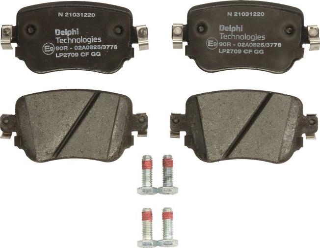 Delphi LP2709 - Гальмівні колодки, дискові гальма autocars.com.ua