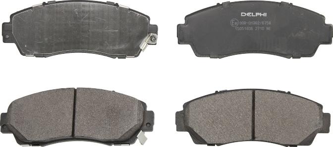 Delphi LP2710 - Гальмівні колодки, дискові гальма autocars.com.ua