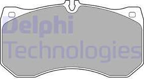 Delphi LP2713 - Гальмівні колодки, дискові гальма autocars.com.ua