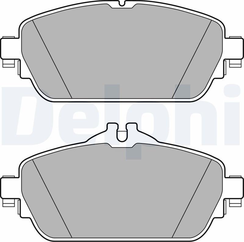 Delphi LP2764-17B1 - Гальмівні колодки, дискові гальма autocars.com.ua