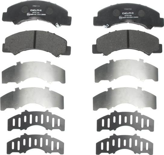 Delphi LP2770 - Гальмівні колодки, дискові гальма autocars.com.ua
