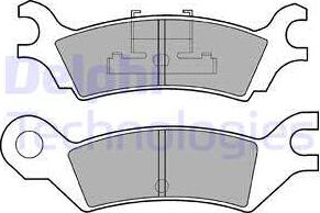 Delphi LP282 - Тормозные колодки, дисковые, комплект avtokuzovplus.com.ua