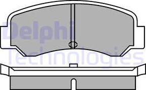 Delphi LP287 - Гальмівні колодки, дискові гальма autocars.com.ua