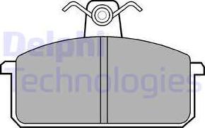 Delphi LP305 - Тормозные колодки, дисковые, комплект avtokuzovplus.com.ua