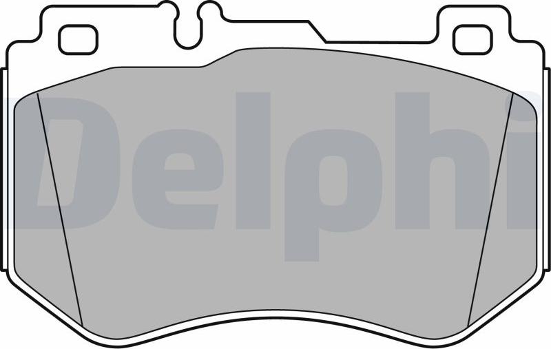 Delphi LP3137-17B1 - Тормозные колодки, дисковые, комплект avtokuzovplus.com.ua