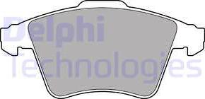 Delphi LP3142 - Тормозные колодки, дисковые, комплект avtokuzovplus.com.ua