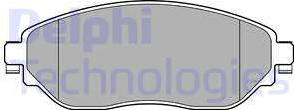 Delphi LP3143 - Гальмівні колодки, дискові гальма autocars.com.ua