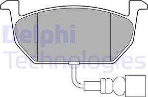 Delphi LP3146 - Тормозные колодки, дисковые, комплект avtokuzovplus.com.ua