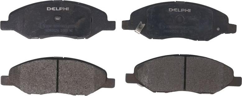 Delphi LP3169 - Гальмівні колодки, дискові гальма autocars.com.ua
