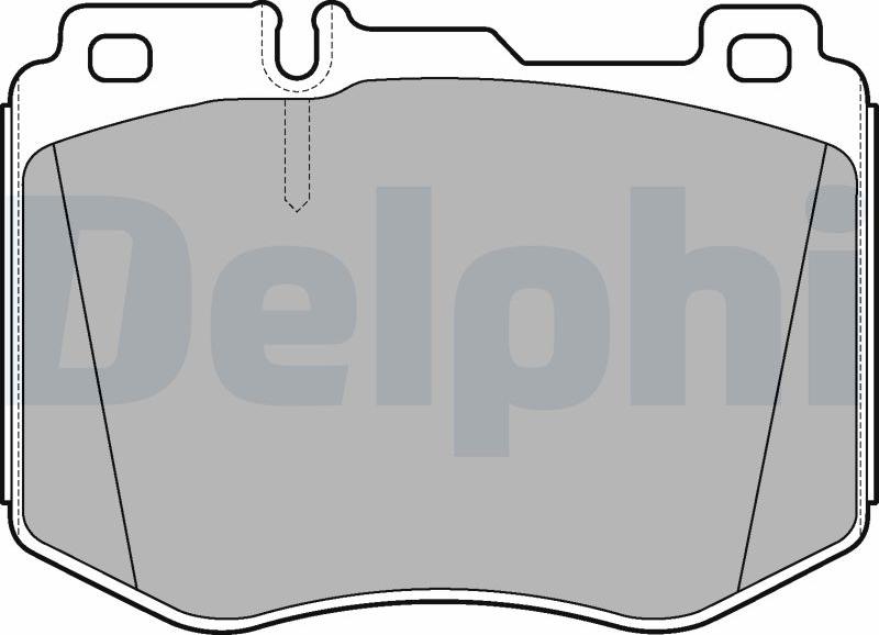 Delphi LP3172-17B1 - Тормозные колодки, дисковые, комплект avtokuzovplus.com.ua