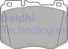 Delphi LP3172 - Гальмівні колодки, дискові гальма autocars.com.ua