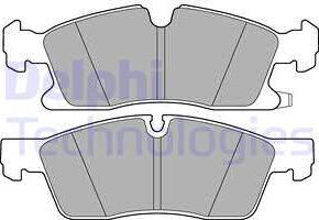 Delphi LP3173-18B1 - Тормозные колодки, дисковые, комплект avtokuzovplus.com.ua