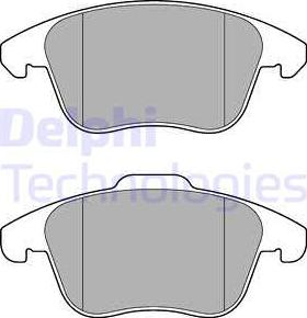 Delphi LP3175 - Тормозные колодки, дисковые, комплект avtokuzovplus.com.ua