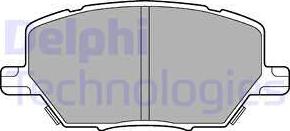 Delphi LP3184 - Тормозные колодки, дисковые, комплект autodnr.net