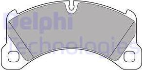 Delphi LP3193 - Тормозные колодки, дисковые, комплект autodnr.net