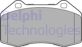 Delphi LP3195 - Гальмівні колодки, дискові гальма autocars.com.ua