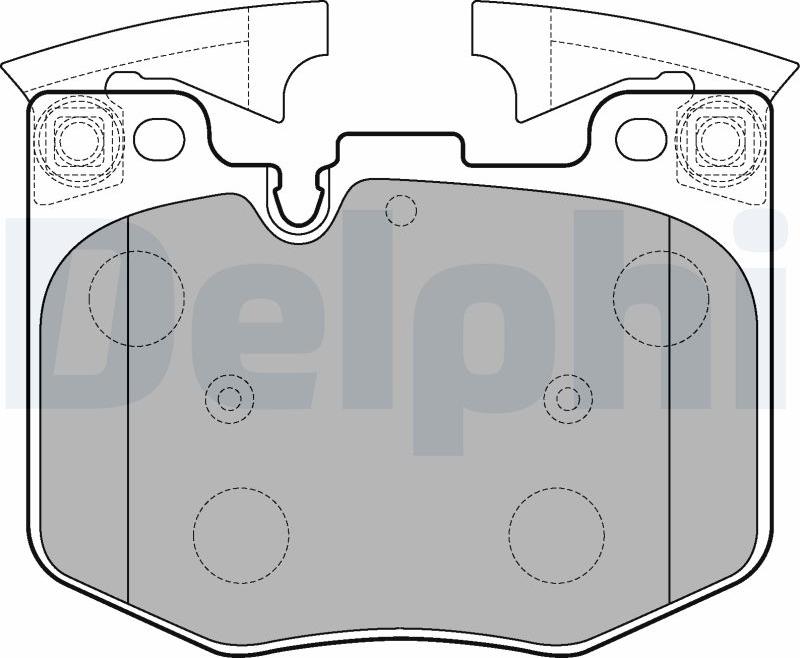 Delphi LP3235-17B1 - Тормозные колодки, дисковые, комплект autodnr.net