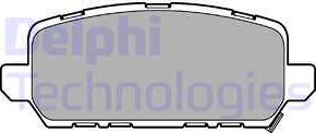 Delphi LP3244 - Гальмівні колодки, дискові гальма autocars.com.ua