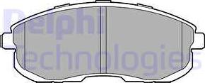 Delphi LP3245 - Гальмівні колодки, дискові гальма autocars.com.ua