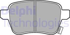 Delphi LP3246 - Тормозные колодки, дисковые, комплект avtokuzovplus.com.ua
