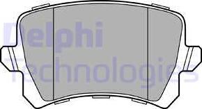 Delphi LP3247 - Тормозные колодки, дисковые, комплект autodnr.net