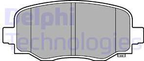 Delphi LP3253 - Гальмівні колодки, дискові гальма autocars.com.ua