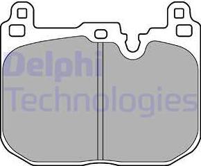 Delphi LP3259 - Тормозные колодки, дисковые, комплект avtokuzovplus.com.ua