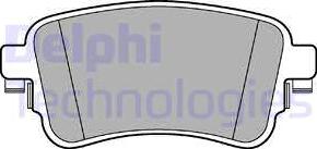 Delphi LP3261 - Тормозные колодки, дисковые, комплект autodnr.net