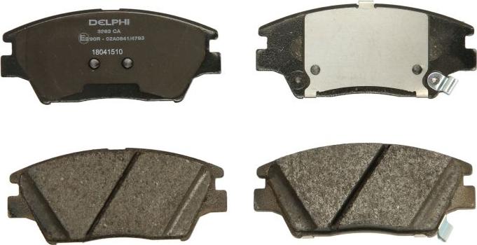 Delphi LP3263 - Гальмівні колодки, дискові гальма autocars.com.ua