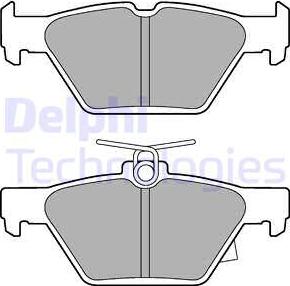 Delphi LP3268 - Гальмівні колодки, дискові гальма autocars.com.ua