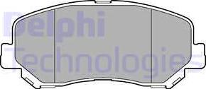 Delphi LP3269 - Гальмівні колодки, дискові гальма autocars.com.ua