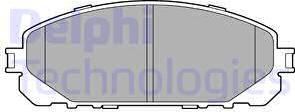 Delphi LP3271 - Гальмівні колодки, дискові гальма autocars.com.ua