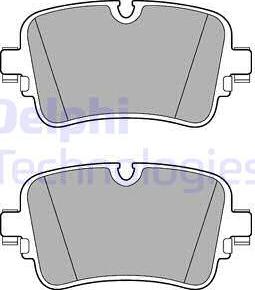 Delphi LP3274 - Тормозные колодки, дисковые, комплект avtokuzovplus.com.ua