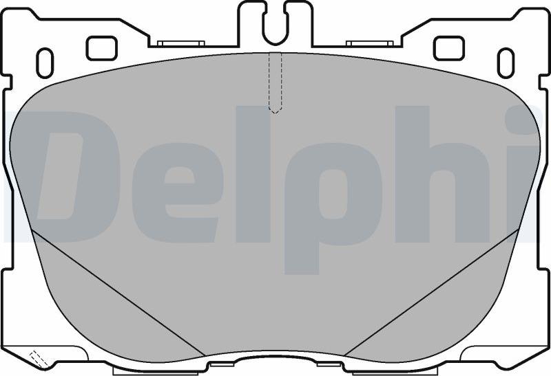 Delphi LP3276-17B1 - Тормозные колодки, дисковые, комплект avtokuzovplus.com.ua