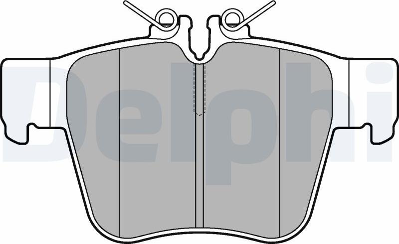 Delphi LP3277-17B1 - Тормозные колодки, дисковые, комплект autodnr.net