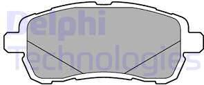 Delphi LP3279 - Гальмівні колодки, дискові гальма autocars.com.ua