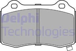 Delphi LP3281 - Гальмівні колодки, дискові гальма autocars.com.ua