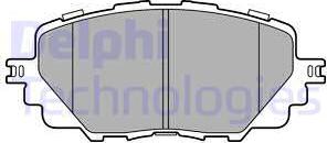 Delphi LP3284 - Тормозные колодки, дисковые, комплект avtokuzovplus.com.ua