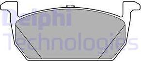 Delphi LP3287 - Гальмівні колодки, дискові гальма autocars.com.ua