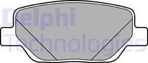 Delphi LP3290 - Гальмівні колодки, дискові гальма autocars.com.ua