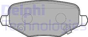 Delphi LP3296 - Гальмівні колодки, дискові гальма autocars.com.ua